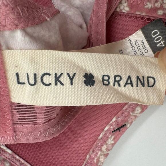Lucky Brand Pink Floral Underwire Bra Size 40D - Picture 8 of 9